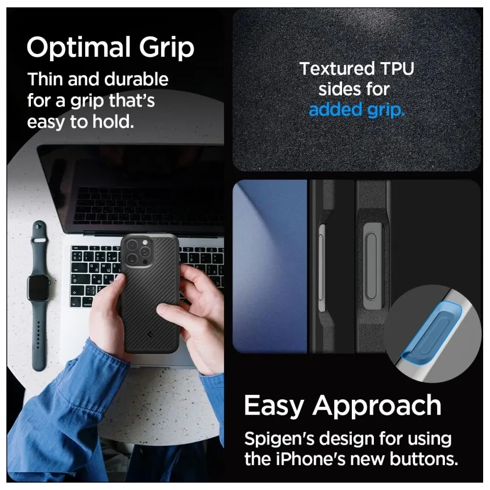 Etui Spigen Core Armor Apple iPhone 16 Pro Matte Black - iPhone 16 Pro - Spigen