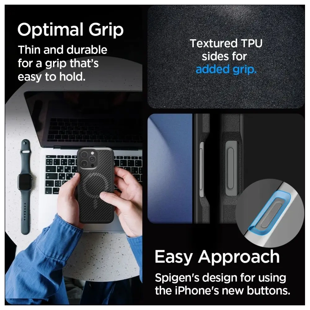 Etui Spigen Core Armor Mag Magsafe Apple iPhone 16 Pro Matte Black - iPhone 16 Pro - Spigen