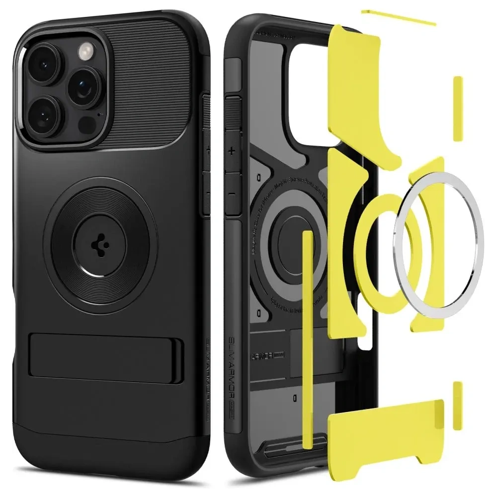 Etui Spigen Slim Armor Mag Magsafe Apple iPhone 16 Pro Black - iPhone 16 Pro - Spigen