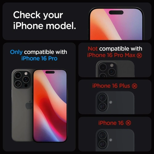 Kup Szkło hartowane Spigen GLAS.tR ez Fit Apple iPhone 16 Pro Clear [2 PACK] - SPN16422 - {ean13} - Sklep Home Screen