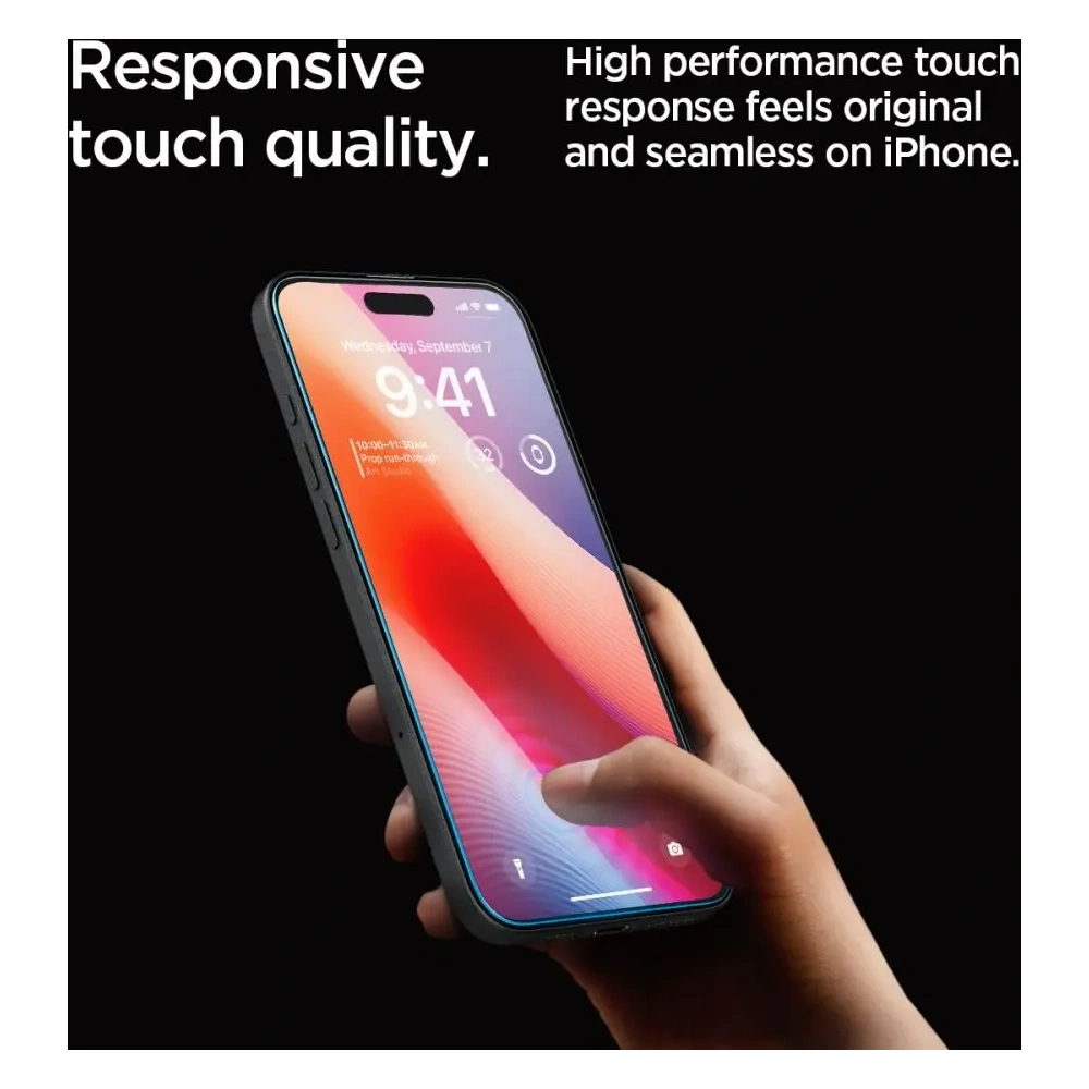 Szkło hartowane Spigen GLAS.tR ez Fit Apple iPhone 16 Pro Clear [2 PACK] - iPhone 16 Pro - Spigen