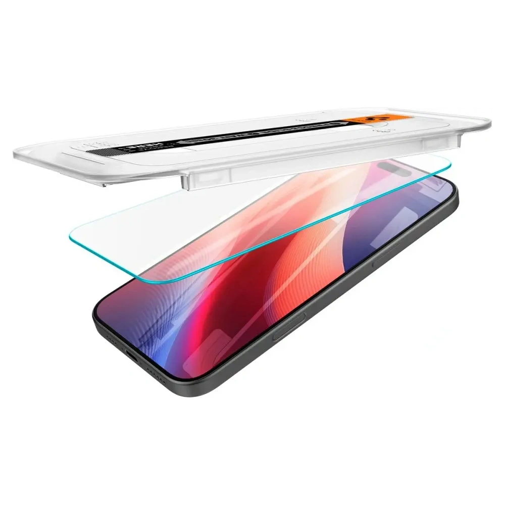 Szkło hartowane Spigen GLAS.tR ez Fit Apple iPhone 16 Pro Clear - iPhone 16 Pro - Spigen