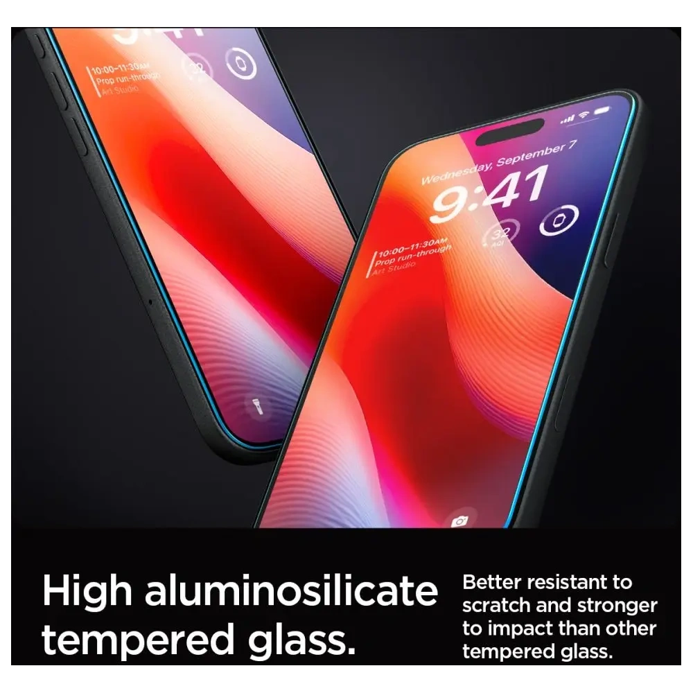 Szkło hartowane Spigen GLAS.tR ez Fit Apple iPhone 16 Pro Clear - iPhone 16 Pro - Spigen