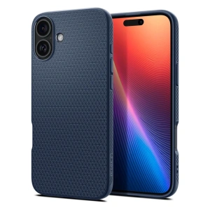 Kup Etui Spigen Liquid Air Apple iPhone 16 Navy Blue - SPN16426 - {ean13} - Sklep Home Screen