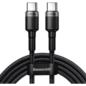 Kup Baseus USB-C-Kabel Cafule, QC 3.0, PD 2.0, 100W, 5A, 2m (grau/schwarz) - BSU1006GRYBLK - {ean13} - Sklep Home Screen