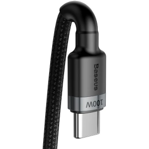 Kup USB-C kábel Baseus Cafule, QC 3.0, PD 2.0, 100W, 5A, 2m (szürke-fekete) - BSU1006GRYBLK - {ean13} - Sklep Home Screen