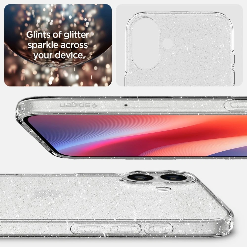 Etui Spigen Liquid Crystal Apple iPhone 16 Glitter Crystal - iPhone 16 - Spigen