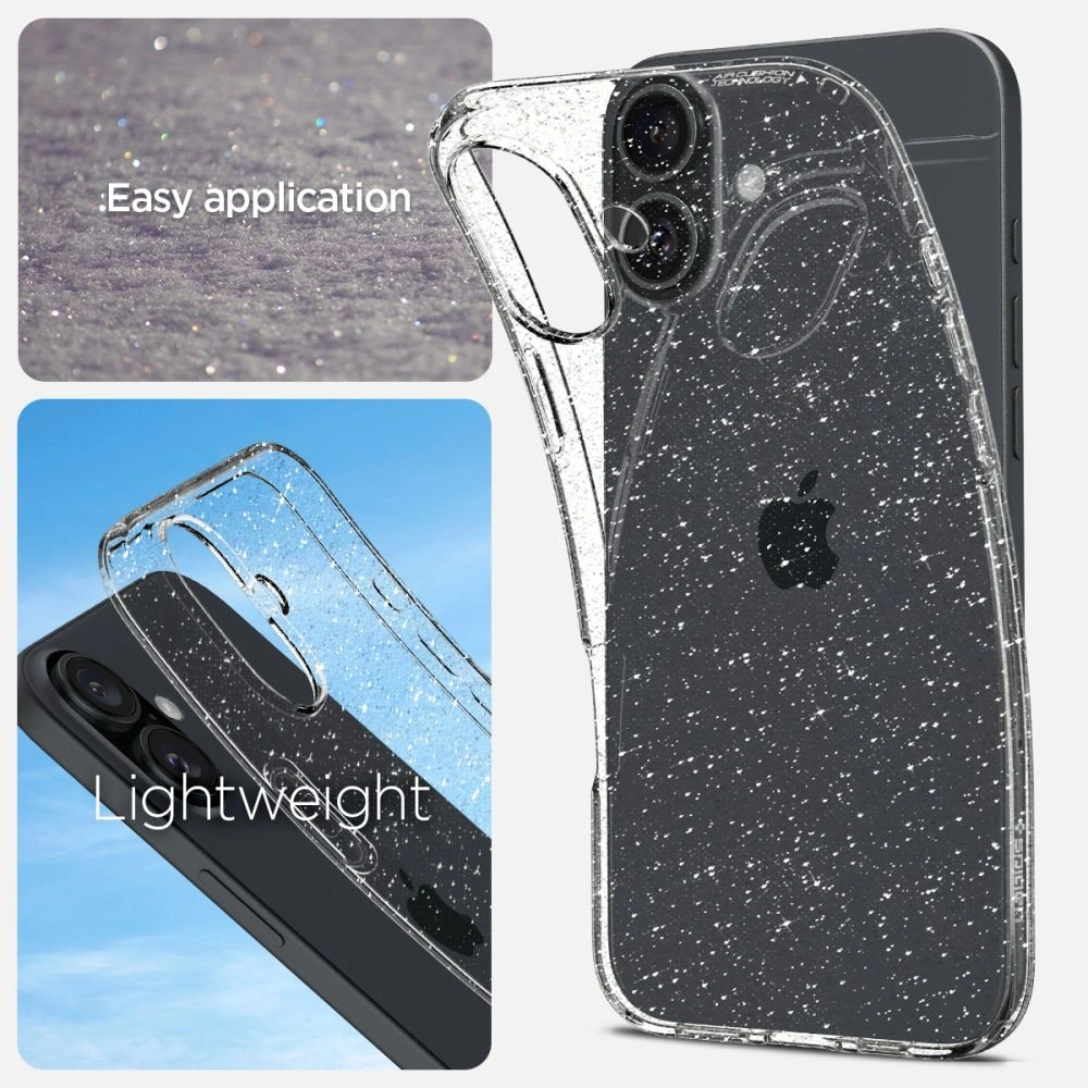 Etui Spigen Liquid Crystal Apple iPhone 16 Glitter Crystal - iPhone 16 - Spigen