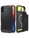Spigen Rugged Armor Mag Magsafe Apple iPhone 16 Matná černá - iPhone 16 - Spigen