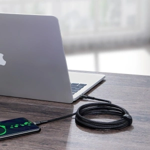 Kup USB-C kábel Baseus Cafule, QC 3.0, PD 2.0, 100W, 5A, 2m (szürke-fekete) - BSU1006GRYBLK - {ean13} - Sklep Home Screen