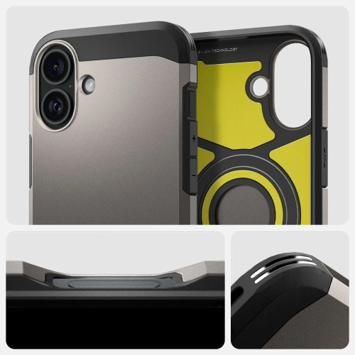 Kup Spigen Tough Armor Mag Magsafe Apple iPhone 16 Gunmetal - SPN16433 - {ean13} - Sklep Home Screen