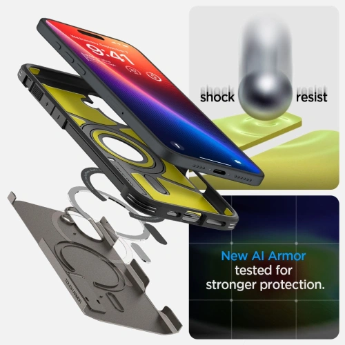 Kup Spigen Tough Armor Mag Magsafe Apple iPhone 16 Gunmetal - SPN16433 - {ean13} - Sklep Home Screen