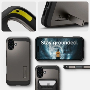 Kup Etui Spigen Tough Armor Mag Magsafe Apple iPhone 16 Gunmetal - SPN16433 - {ean13} - Sklep Home Screen