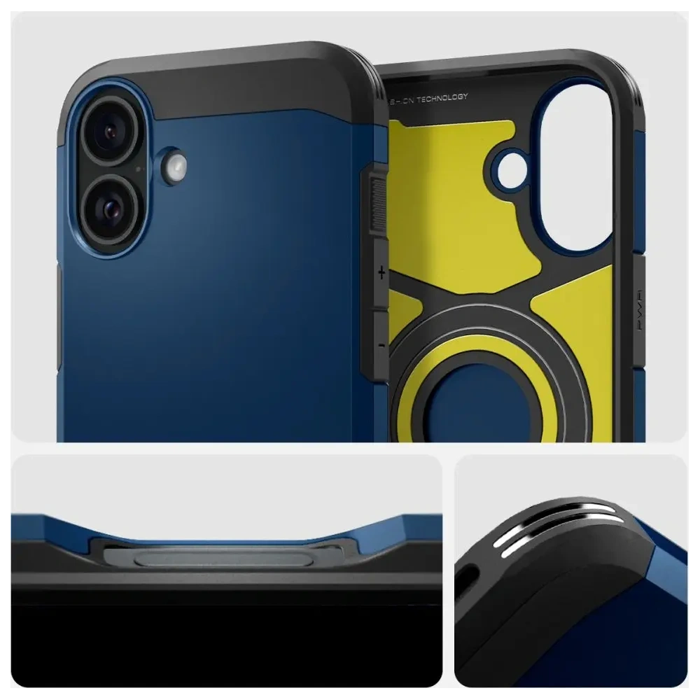 Etui Spigen Tough Armor Mag Magsafe Apple iPhone 16 Navy Blue - iPhone 16 - Spigen
