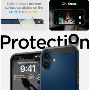 Kup Etui Spigen Tough Armor Mag Magsafe Apple iPhone 16 Navy Blue - SPN16434 - {ean13} - Sklep Home Screen