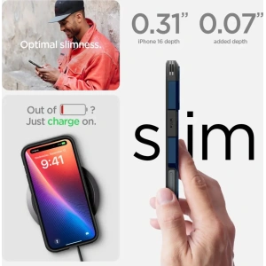 Kup Etui Spigen Tough Armor Mag Magsafe Apple iPhone 16 Navy Blue - SPN16434 - {ean13} - Sklep Home Screen