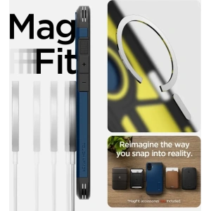 Kup Etui Spigen Tough Armor Mag Magsafe Apple iPhone 16 Navy Blue - SPN16434 - {ean13} - Sklep Home Screen