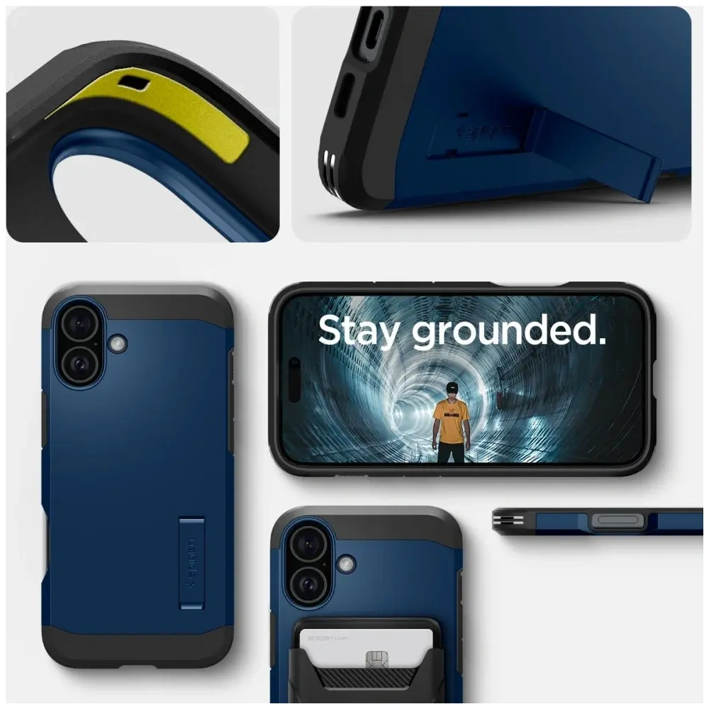 Etui Spigen Tough Armor Mag Magsafe Apple iPhone 16 Navy Blue - iPhone 16 - Spigen