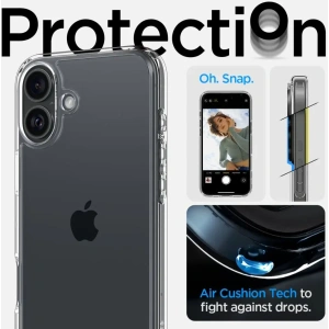 Kup Etui Spigen Ultra Hybrid Apple iPhone 16 Crystal Clear - SPN16436 - {ean13} - Sklep Home Screen