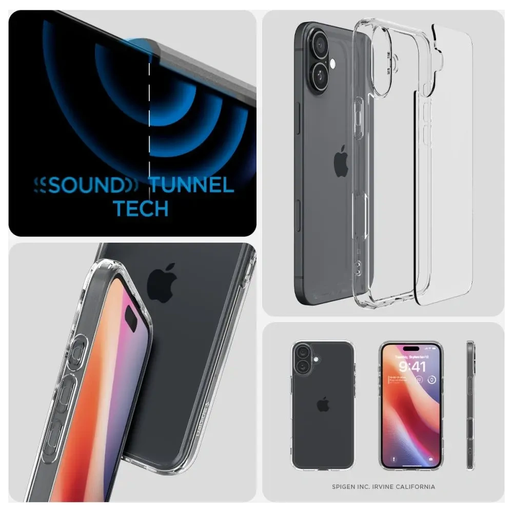 Etui Spigen Ultra Hybrid Apple iPhone 16 Crystal Clear - iPhone 16 - Spigen