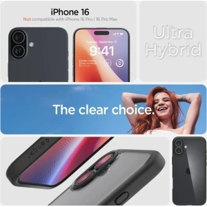 Kup Etui Spigen Ultra Hybrid Apple iPhone 16 Matte Black - SPN16437 - {ean13} - Sklep Home Screen