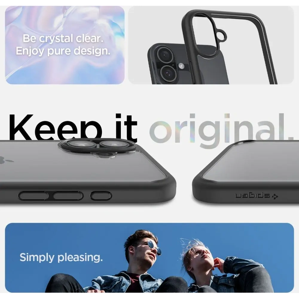 Etui Spigen Ultra Hybrid Apple iPhone 16 Matte Black - iPhone 16 - Spigen