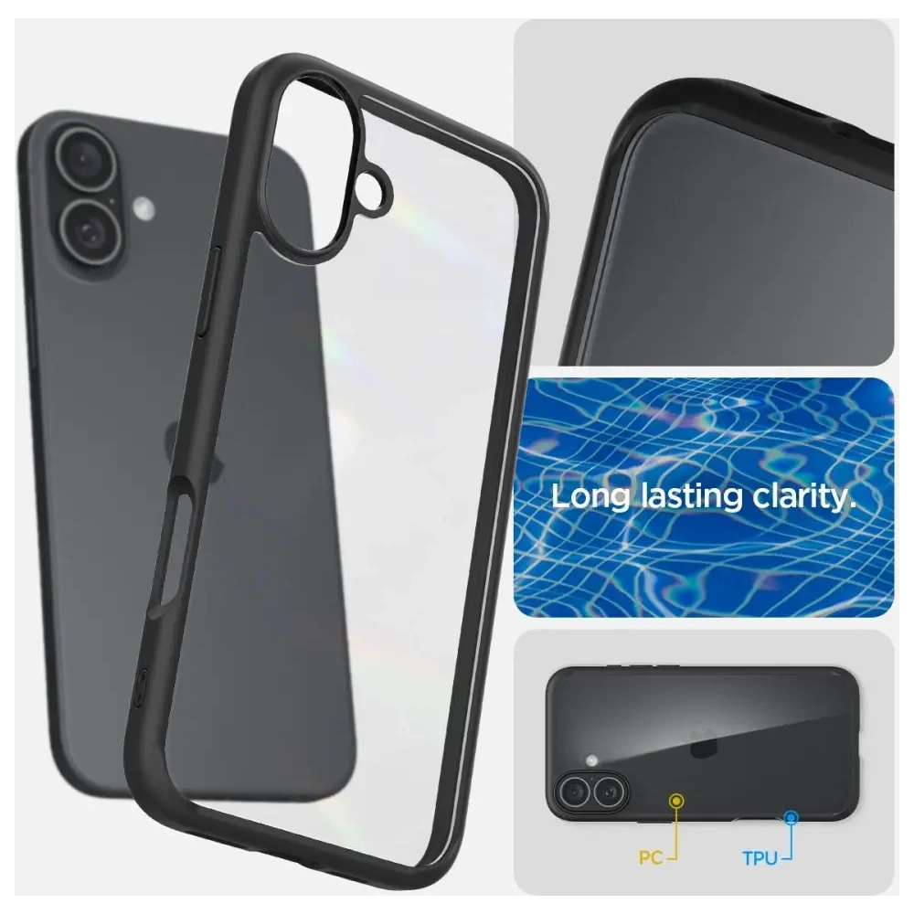 Etui Spigen Ultra Hybrid Apple iPhone 16 Matte Black - iPhone 16 - Spigen