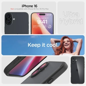 Kup Etui Spigen Ultra Hybrid Apple iPhone 16 Frost Black - SPN16439 - {ean13} - Sklep Home Screen