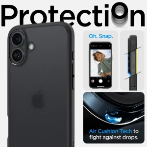 Kup Etui Spigen Ultra Hybrid Apple iPhone 16 Frost Black - SPN16439 - {ean13} - Sklep Home Screen