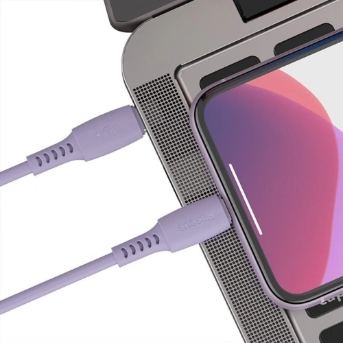 Kup Cablu USB-C la Lightning Baseus Colourful, PD, 18W, 1.2m (violet) - BSU1008PRP - {ean13} - Sklep Home Screen