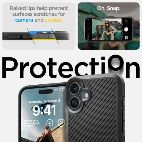 Kup Spigen Core Armor Apple iPhone 16 Matt Schwarz - SPN16444 - {ean13} - Sklep Home Screen