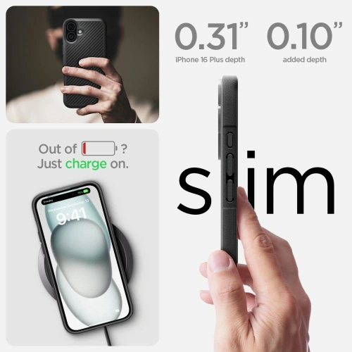 Kup Spigen Core Armor Apple iPhone 16 Matt Schwarz - SPN16444 - {ean13} - Sklep Home Screen