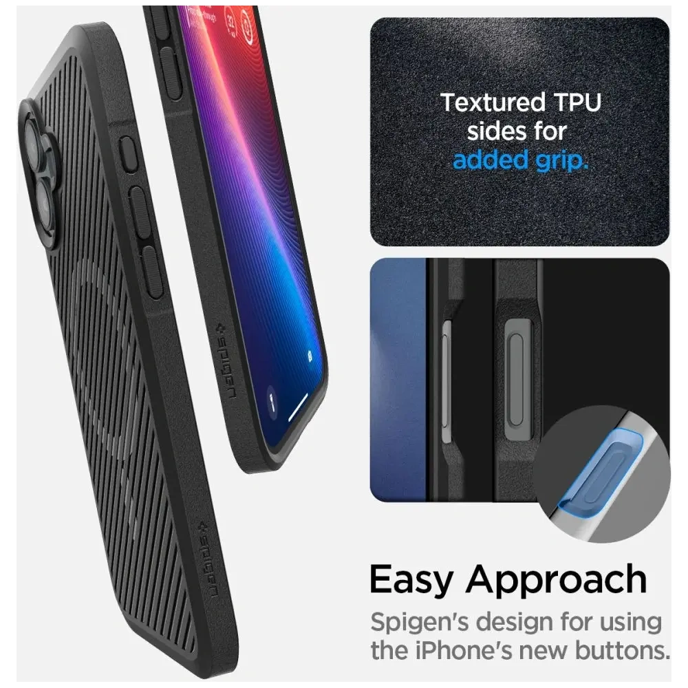 Etui Spigen Core Armor Mag Magsafe Apple iPhone 16 Matte Black - iPhone 16 - Spigen