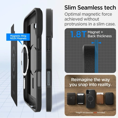 Kup Spigen Core Armor Mag Magsafe Apple iPhone 16 Matná Černá - SPN16445 - {ean13} - Sklep Home Screen