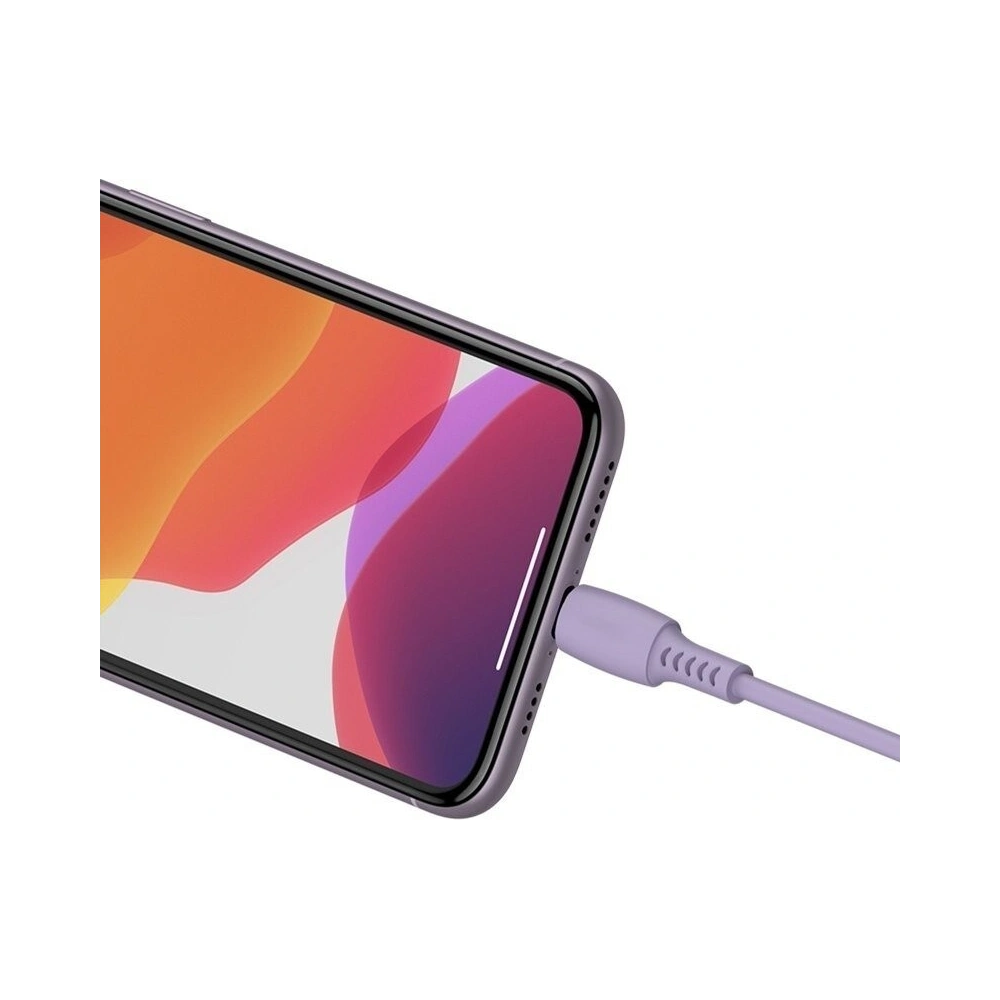 Kabel USB-C do Lightning Baseus Colourful, PD, 18W, 1.2m (fioletowy)