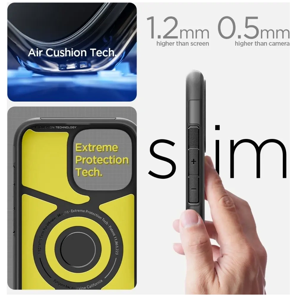 Etui Spigen Slim Armor Mag Magsafe Apple iPhone 16 Black - iPhone 16 - Spigen