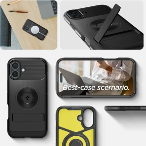 Kup Etui Spigen Slim Armor Mag Magsafe Apple iPhone 16 Black - SPN16446 - {ean13} - Sklep Home Screen