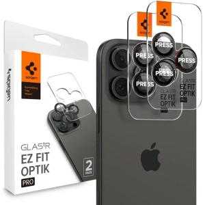 Kup Spigen Optik Pro L-Series GLAS.tR ez Fit Ochrana kamery Apple iPhone 14 Pro / Pro Max / 15 Pro / Pro Max / 16 Pro / 16 Pro Max Černá [2 PACK] - SPN16448 - {ean13} - Sklep Home Screen