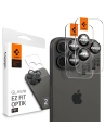 Spigen Optik Pro L-Series GLAS.tR ez Fit Ochrana kamery Apple iPhone 14 Pro / Pro Max / 15 Pro / Pro Max / 16 Pro / 16 Pro Max Černá [2 PACK] - iPhone 16 Pro Max - Spigen