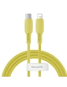 Kabel USB-C do Lightning Baseus Colourful, PD, 18W, 1.2m (żółty)