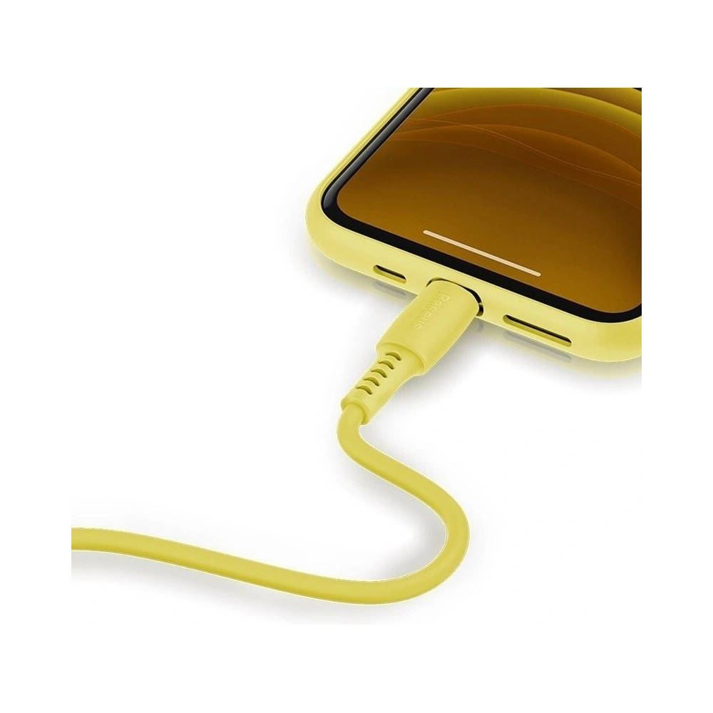 Kabel USB-C do Lightning Baseus Colourful, PD, 18W, 1.2m (żółty)