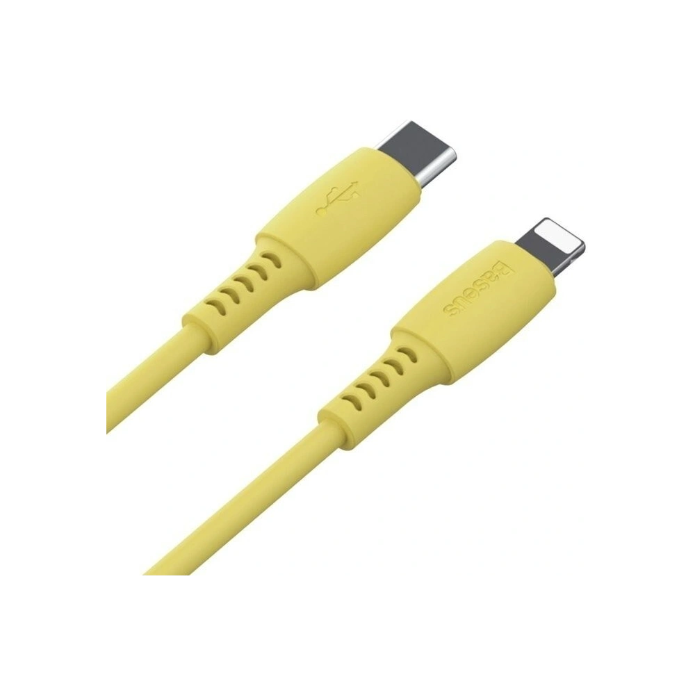 Kabel USB-C do Lightning Baseus Colourful, PD, 18W, 1.2m (żółty)