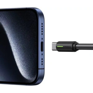 USAMS YU Series USB-A / USB-C cable 3A 1m black - USB-C - USB-A - Usams