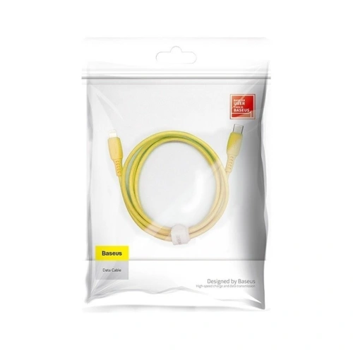 Kup Kabel USB-C do Lightning Baseus Colourful, PD, 18W, 1.2m (żółty) - BSU1009YEL - {ean13} - Sklep Home Screen