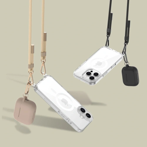 Kup Etui Tech-Protect Flexair Chain MagSafe Apple iPhone 16 Pro Black & Taupe - THP3174 - {ean13} - Sklep Home Screen