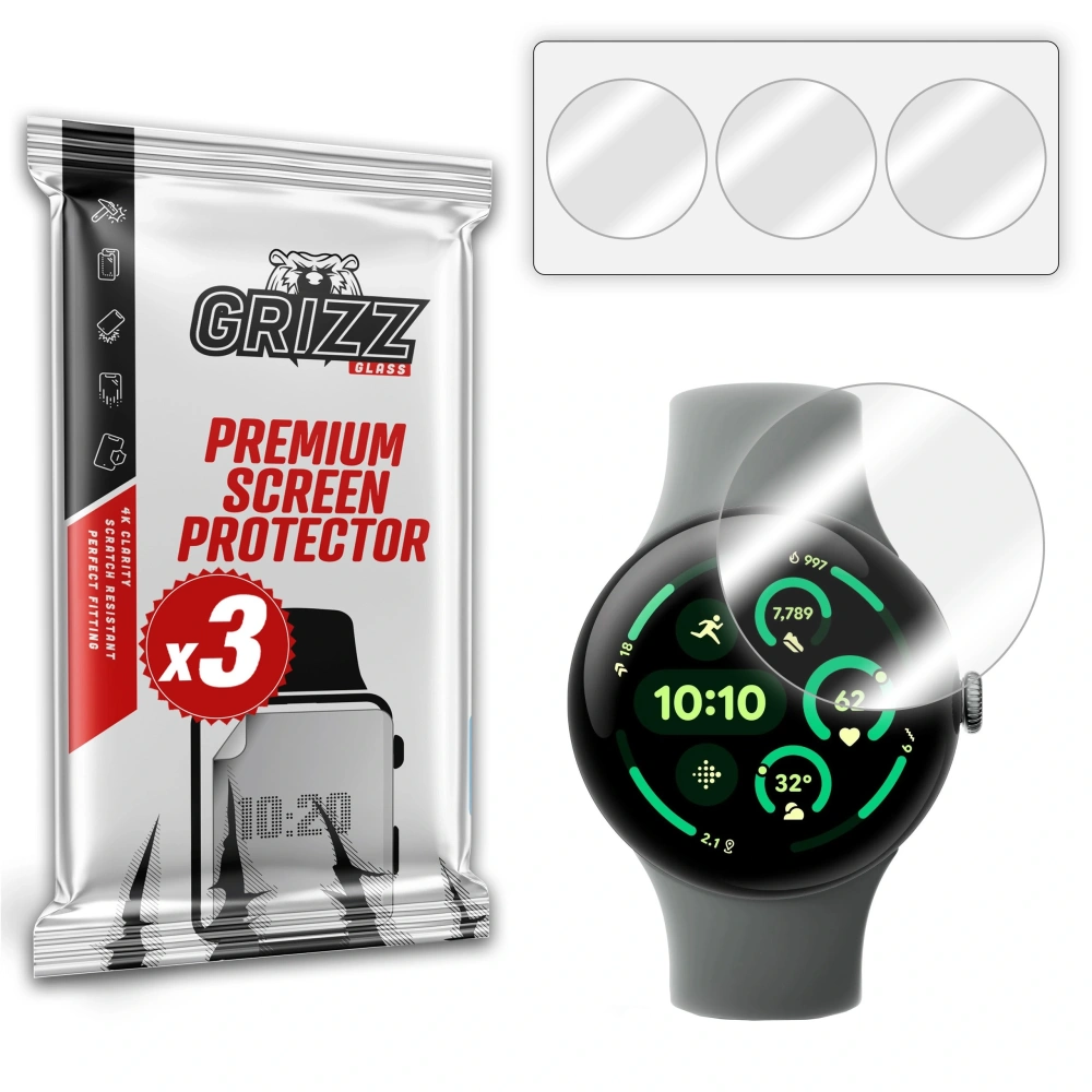 Folia hydrożelowa GrizzGlass Hydrofilm Google Pixel Watch 3 41mm - &IMPORT - GrizzGlass