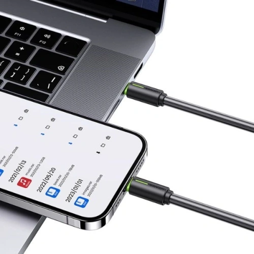 Buy USAMS YU Series USB-C / Lightning cable 30W 1m black - USA1192 - {ean13} - Home Screen Store Europe