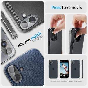 Kup Szkło hartowane na aparat Spigen Optik.tr Ez Fit Camera Protector Apple iPhone 16 / 16 Plus Crystal Clear [2 PACK] - SPN16450 - {ean13} - Sklep Home Screen