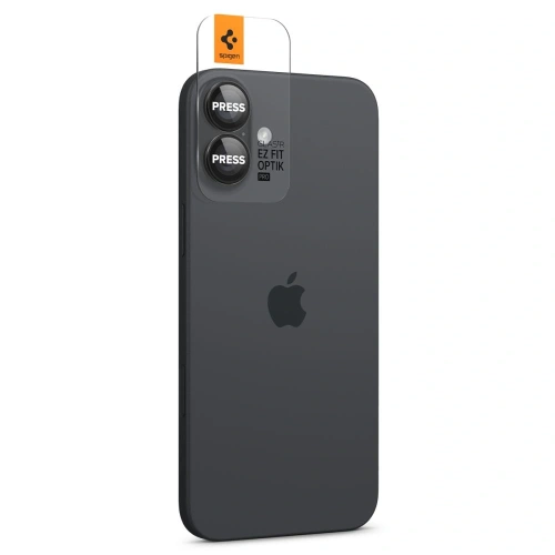 Kup Szkło hartowane na aparat Spigen GLAS.tR Ez Fit Optik Pro Camera Protector Apple iPhone 16 / 16 Plus Black [2 PACK] - SPN16451 - {ean13} - Sklep Home Screen