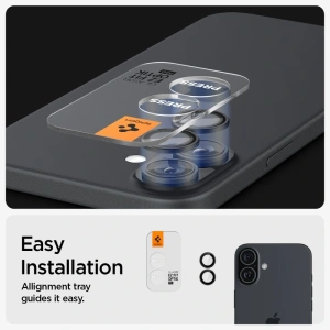 Kup Spigen GLAS.tR Ez Fit Optik Pro Camera Protector Apple iPhone 16 / 16 Plus Fekete [2 PACK] - SPN16451 - {ean13} - Sklep Home Screen